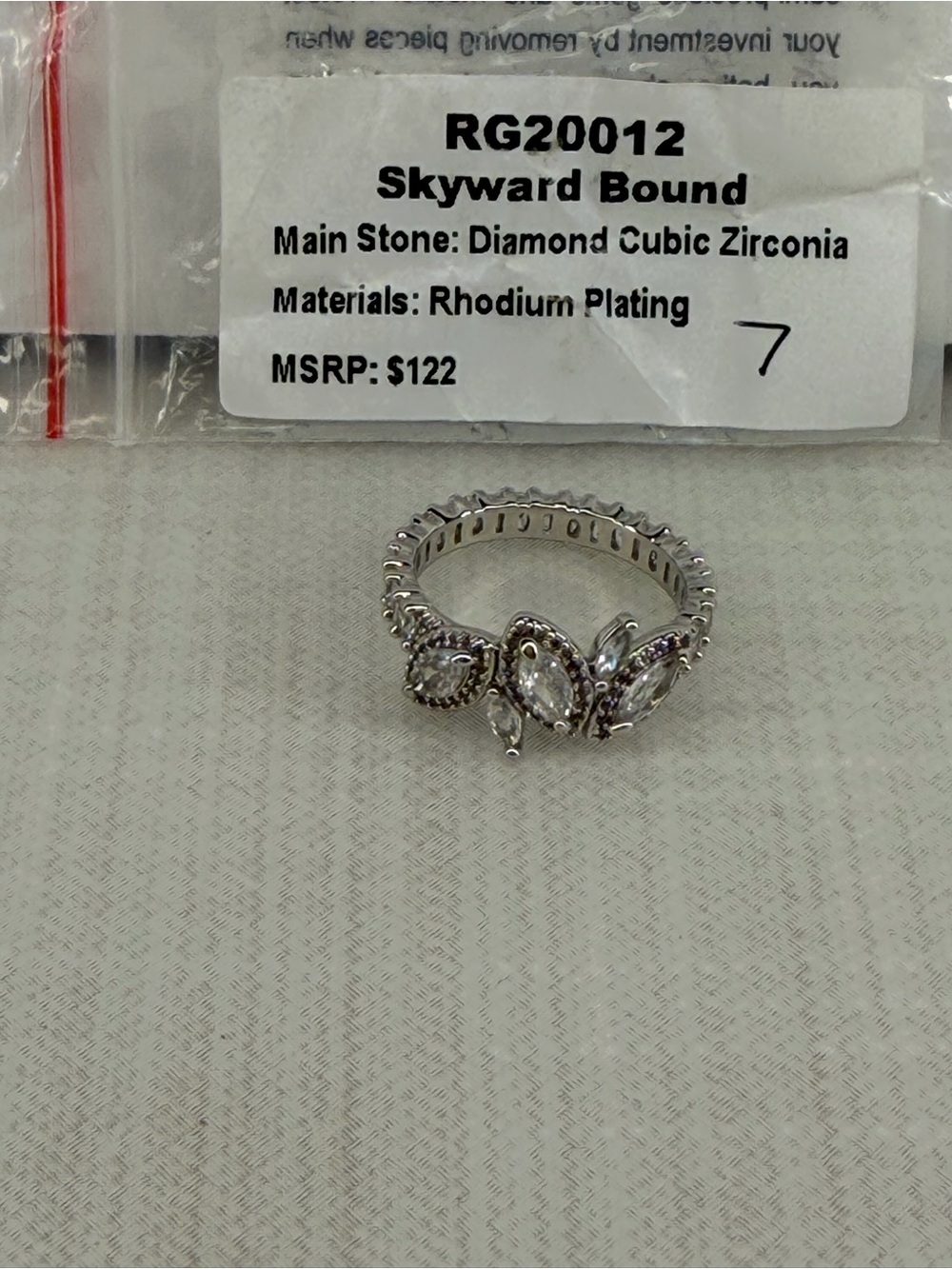 Bomb Party OG Ring Skyward Bound Silver Size 7